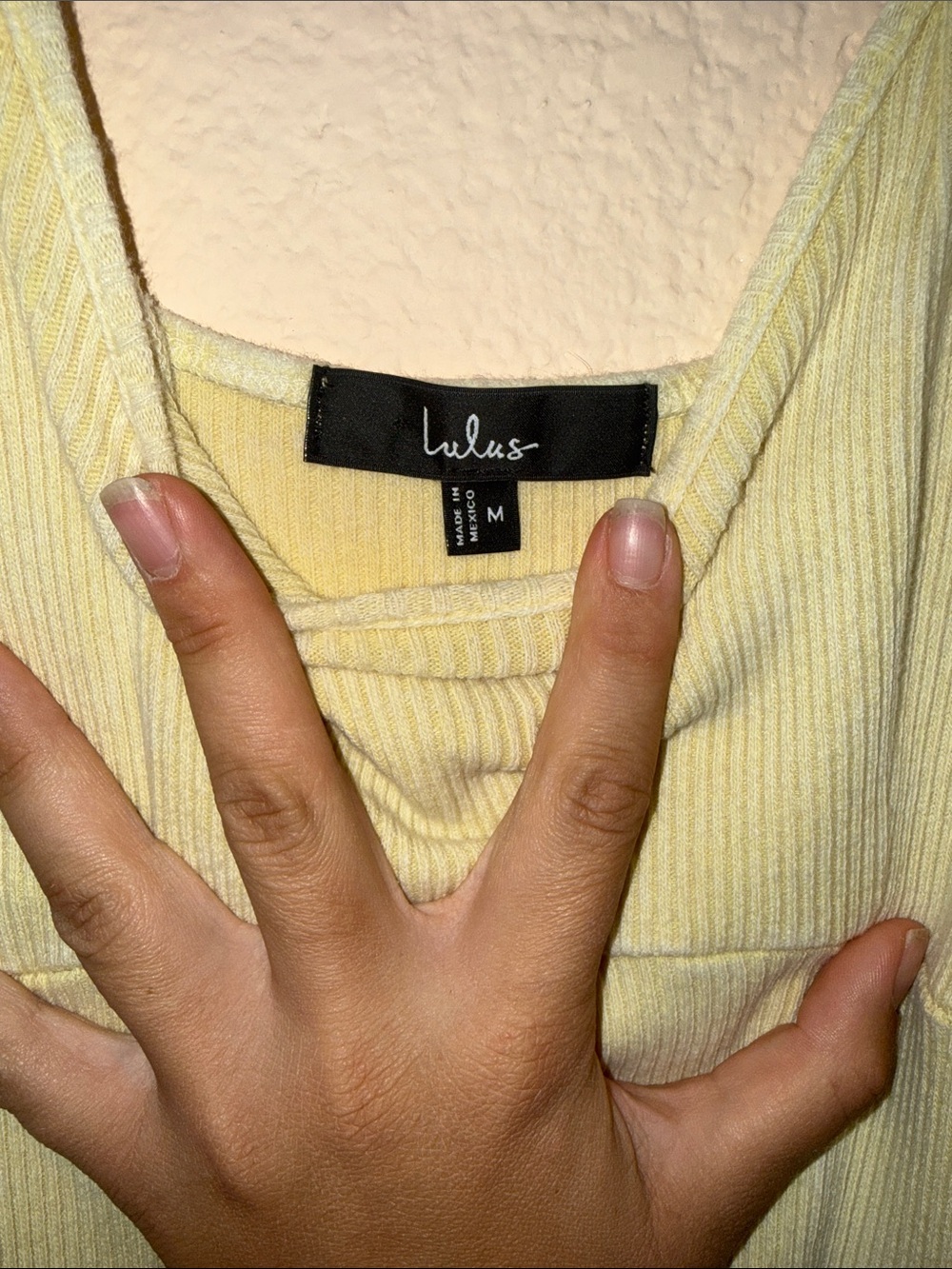 Lulu's Soft Pale Yellow Ribbed Tank Dress - Picture 2 of 5